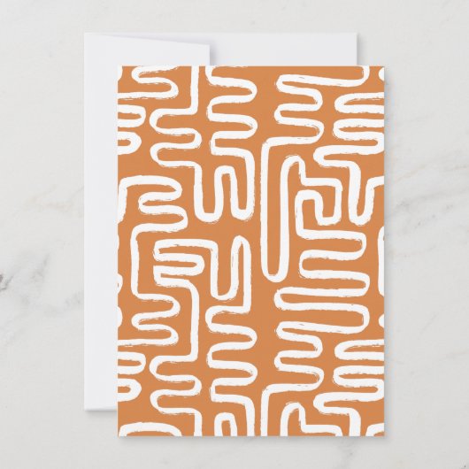 Invitation Boho Sunshine | Baby shower pour garçon ou fille à (Dos)