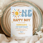 Invitation Boho Sunshine One Happy Boy Birthday