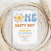 Invitation Boho Sunshine One Happy Boy Birthday
