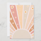 Invitation Boho Sunshine Wild Un 1er anniversaire (Dos)