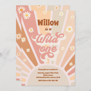 Invitation Boho Sunshine Wild Un 1er anniversaire