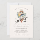 Invitation Boho Surf | Fête estivale dans le jardin (Devant)
