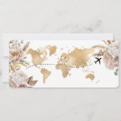 Invitation Boho Surprise Anniversaire Pass Voyage Ticket (Dos)