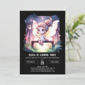 Invitation Boho Sweet Fairy Anniversaire (Debout devant)