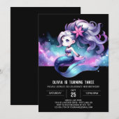 Invitation Boho Sweet Mermaid (Devant / Derrière)