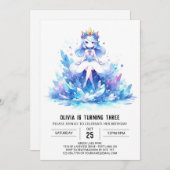 Invitation Boho Sweet Princesse Anniversaire (Devant / Derrière)