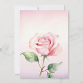 Invitation Boho Teddy Bear Girl Pink Bear Floral Birthday  (Dos)