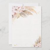 Invitation Boho Teddy Bear Girl Rose Bearly Wait Baby shower (Dos)