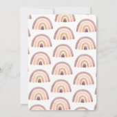 Invitation Boho Teddy Bear Girl Rose Bearly Wait Baby shower (Dos)