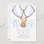 Invitation Boho Teddy Bear Nous Pouvons Attendre Rapidement!  (Devant)