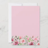 Invitation Boho Teddy Bear rose Bearly Wait Girl Baby shower (Dos)