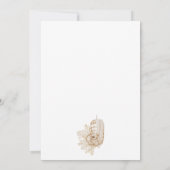 Invitation Boho Teddy Bear Sexe Baby shower neutre (Dos)