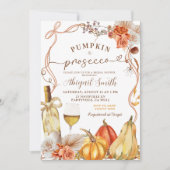 Invitation Boho Teracotta Citrouille et la Fête des mariées d (Devant)