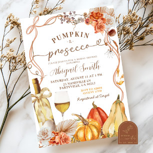 Invitation Boho Teracotta Citrouille et la Fête des mariées d