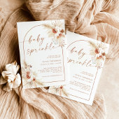 Invitation Boho Terracotta Baby Sprinkle Douche