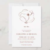 Invitation Boho Terracotta Indie Rustique Eucalyptus nous fai (Devant)