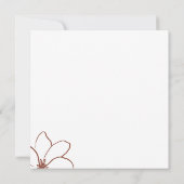 Invitation Boho Terracotta Indie Rustique Simple merci (Dos)