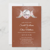 Invitation Boho Terracotta Lune Mystique Phases de jeûne (Devant)