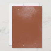 Invitation Boho Terracotta Lune Mystique Phases de jeûne (Dos)