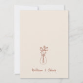 Invitation Boho Terracotta | Mariage moderne dans le désert (Dos)