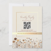 Invitation Boho Terracotta Mariage QR Code (Dos)