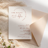 Invitation Boho Terracotta moderne - Dîner de répétition