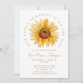Invitation Boho Terracotta Notre Petit Baby shower De Tournes (Devant)