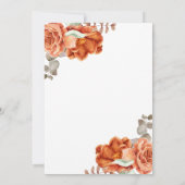 Invitation Boho Terracotta On célèbre toujours l'anniversaire (Dos)