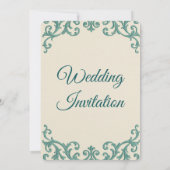 Invitation Boho Terracotta Plumes beiges (Dos)