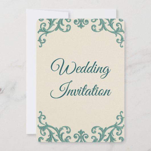 Invitation Boho Terracotta Plumes beiges (Dos)