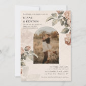 Invitation Boho Terracotta Rose Sage Greenery Wedding | (Devant)