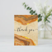 Invitation Boho Terracotta Terre Tones Merci (Debout devant)