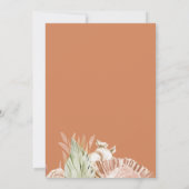 Invitation Boho Terracotta Tropical Floral et Palm mariage (Dos)