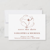 Invitation Boho Terre cuite Indépendant Rustique Enregistrer  (Devant)