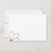 Invitation Boho Terre cuite Indépendant Rustique Enregistrer  (Dos)