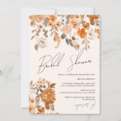 Invitation Boho terre cuite peinte à la main douche nuptiale  (Devant)