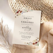 Invitation Boho Tiny Fleur sauvage cérémonie Mariage Invitati