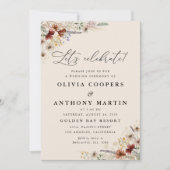 Invitation Boho Tiny Fleur sauvage cérémonie Mariage Invitati (Devant)