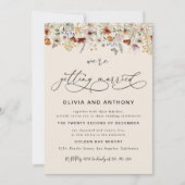 Invitation Boho Tiny Fleur sauvage cérémonie Mariage Invitati (Devant)