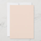 Invitation boho tomber floral bordeaux la veille (Dos)
