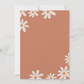 Invitation Boho Ton Chaud Arche 70's Daisy Deuxième Anniversa (Dos)