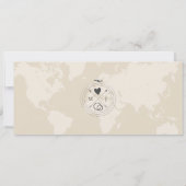 Invitation Boho Travel Boarding Pass Destination Save the Dat (Dos)