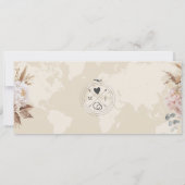Invitation Boho Travel Boarding Pass Destination Save the Dat (Dos)
