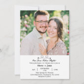 Invitation Boho Travel Wedding Elegant Romantic Custom Photo (Devant)