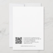 Invitation Boho Trees Stars QR Code Mariage de Noël (Dos)