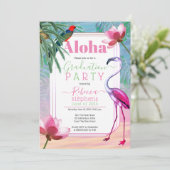 Invitation Boho Tropical Beach Watercolor Party (Debout devant)