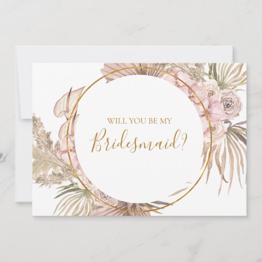 Invitation Boho Tropical Botanical | Fiche de proposition de  (Devant)