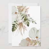 Invitation Boho Tropical Botanical Floral | Brunch nuptial (Dos)
