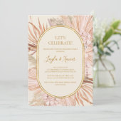 Invitation Boho Tropical Botanical | Ivory Célébrons (Debout devant)