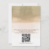 Invitation Boho Tropical Floral Desert Chic QR Code Wedding (Dos)